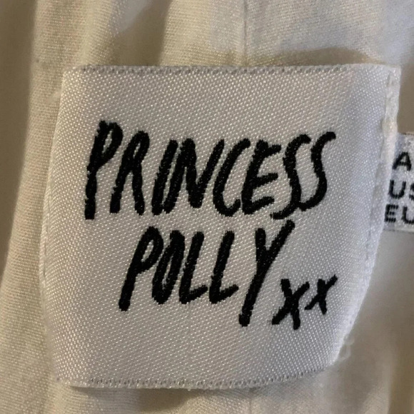 Princess Polly Women's Cotton Linen Blend Elastic Waist Wide Leg Pants Size 12 - Picture 8 of 14